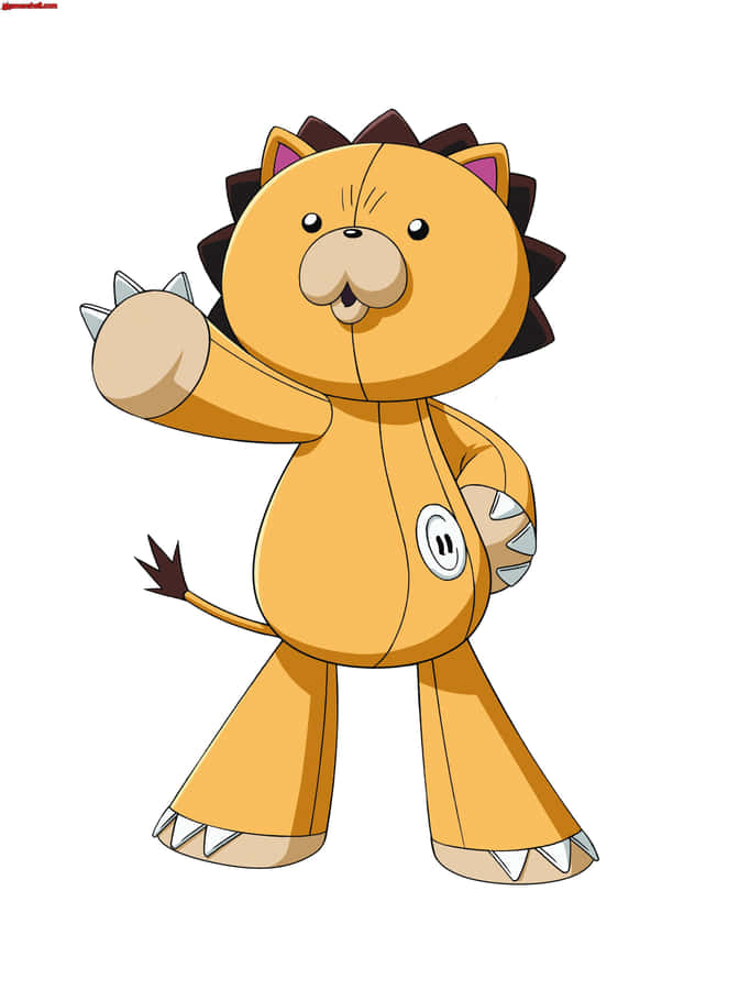 Kon In Ichigo's Body, Striking A Hero Pose In The World Of Bleach Wallpaper