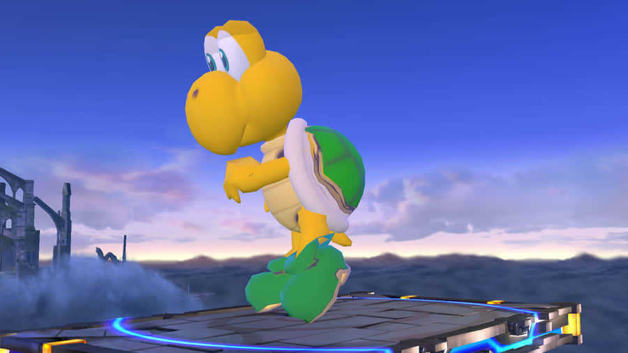 Koopa Troopa Posing On A Sunny Day Wallpaper