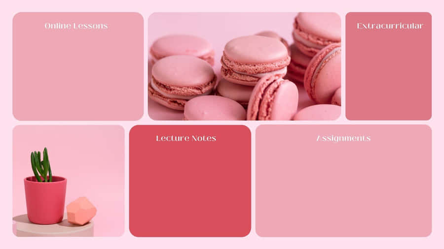 Korean Aesthetic Pink Computer Wallpaper