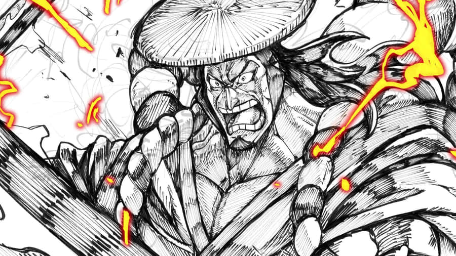 Kozuki Oden Stands Tall, An Iconic Figure In Wano Country Wallpaper
