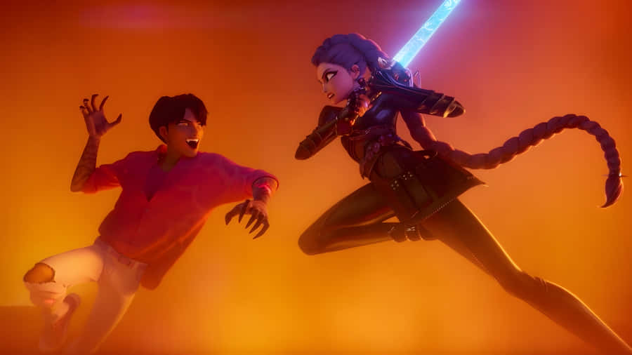 Kpop Demon Hunters Battle Wallpaper