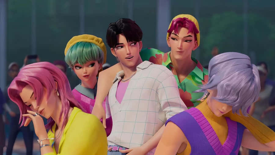 Kpop Demon Hunters Team Wallpaper