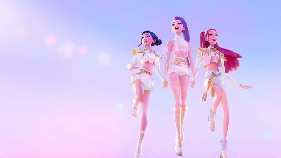 Kpop Demon Hunters Trio Wallpaper