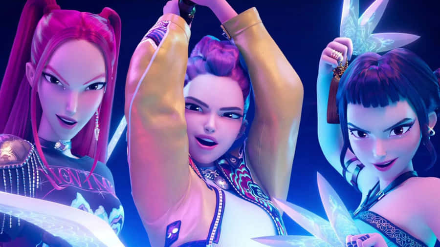 Kpop Demon Hunters Trio Wallpaper