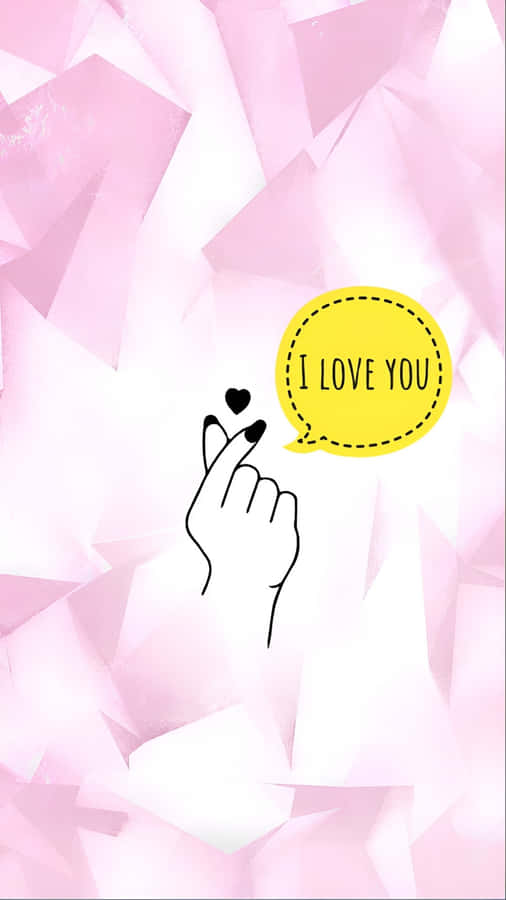 Kpop Finger Heart Love Wallpaper