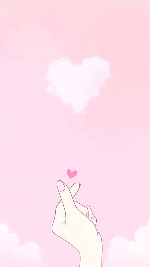 Kpop Finger Heart Love Wallpaper