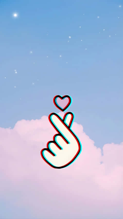 Kpop Finger Heart Symbol Wallpaper
