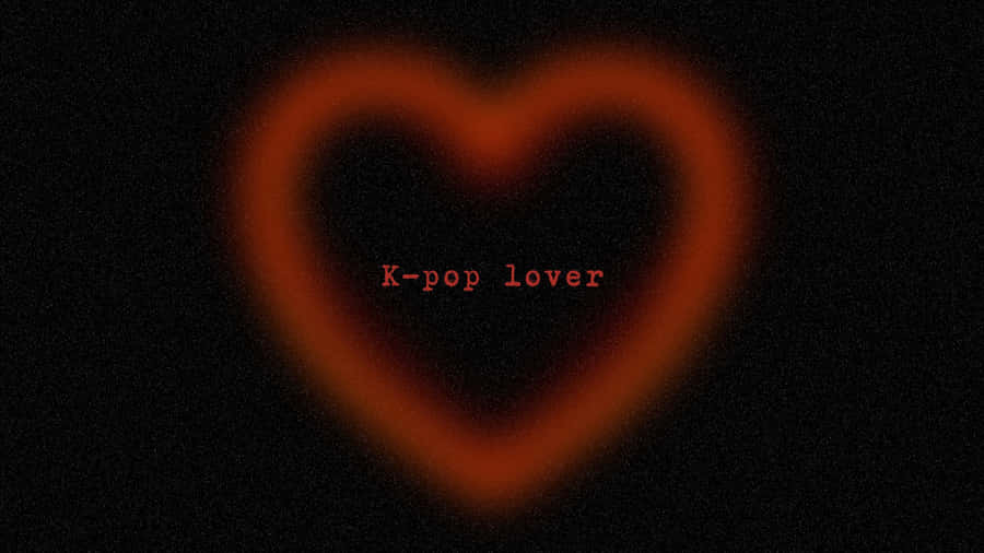 Kpop Lover Heart Glow Wallpaper