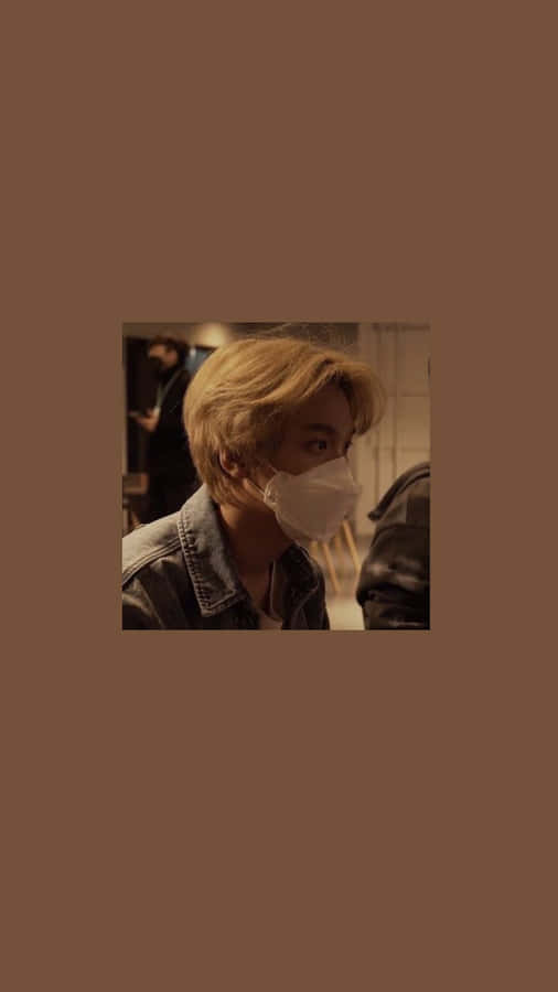 Kpop Star Candid Masked Profile Wallpaper