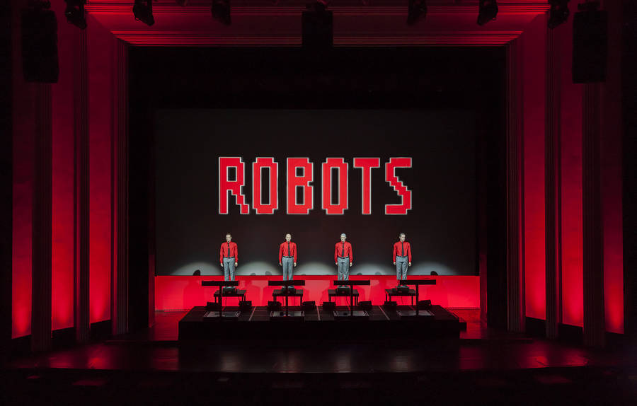 Kraftwerk Robots Live Stage Performance Wallpaper