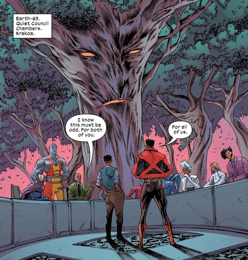Krakoa Council Chamber Meeting Wallpaper