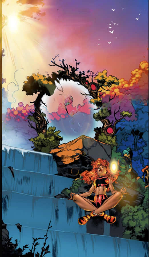 Krakoa Sunset Meditation Wallpaper