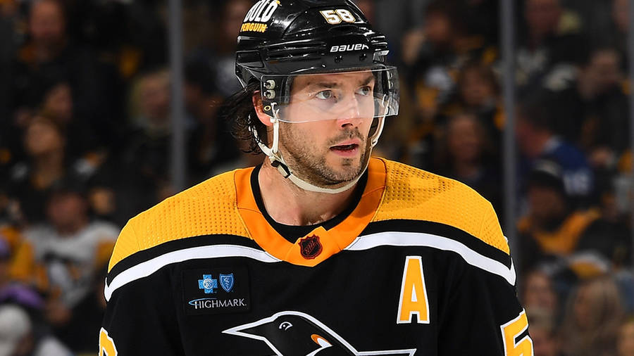 Kris Letang Ice Hockey Player Highlights Wallpaper