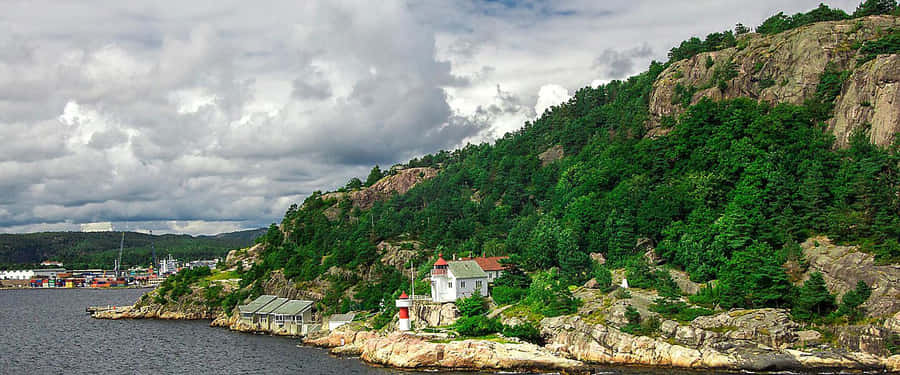 Kristiansand Coastal View Norway Wallpaper