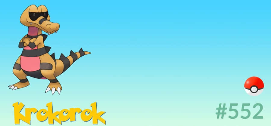 Krokorok And Pokemon Ball Wallpaper