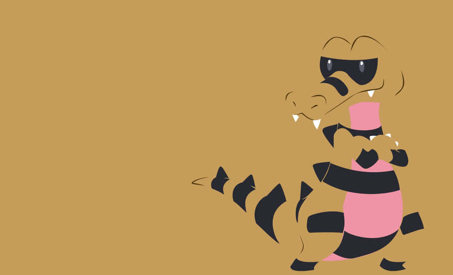 Krokorok Arms Crossed Brown Art Wallpaper