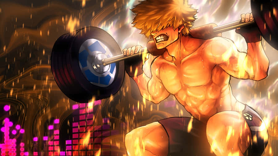 Kunigami Intense Workout Power Wallpaper