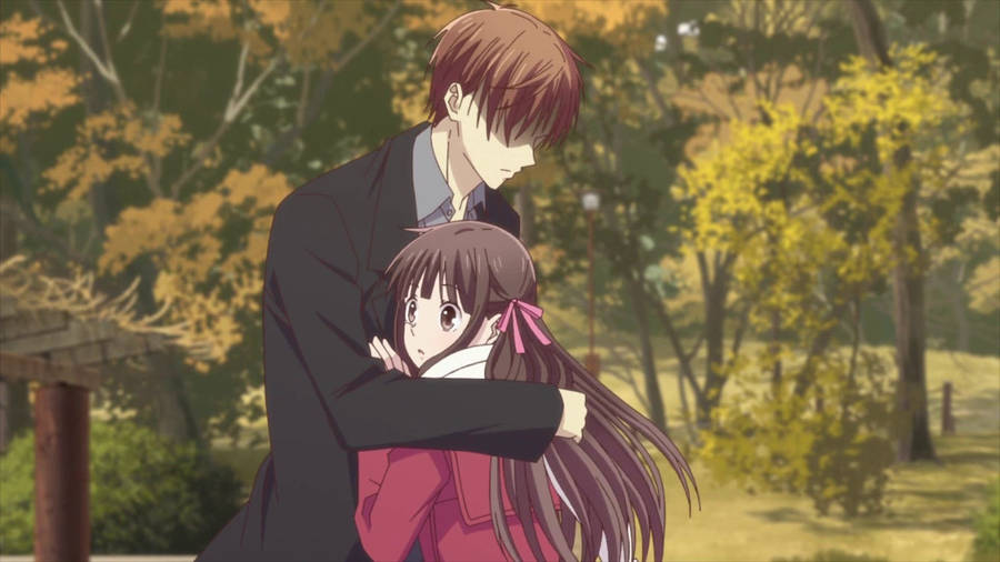 Kureno Hugging Tohru Fruits Basket 2019 Wallpaper