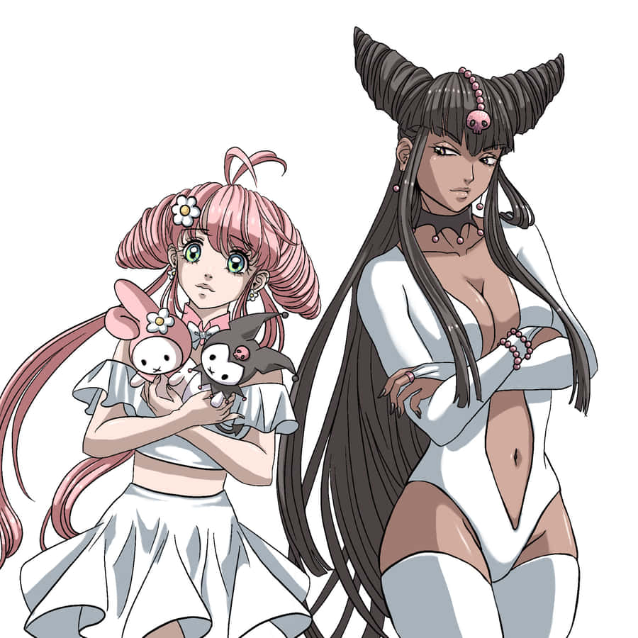 Kuromi Fanart - A Mischievous Look In Her Eyes Wallpaper