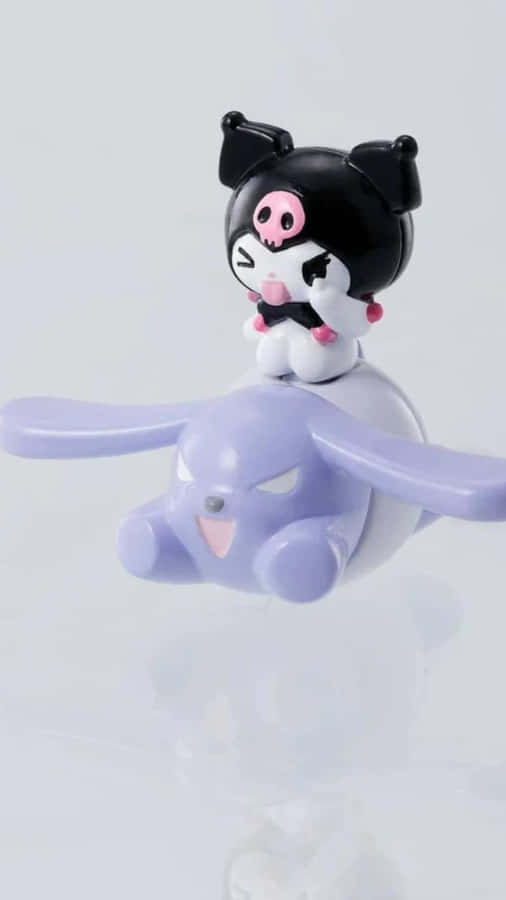 Kuromi Riding Espeon Figure Wallpaper