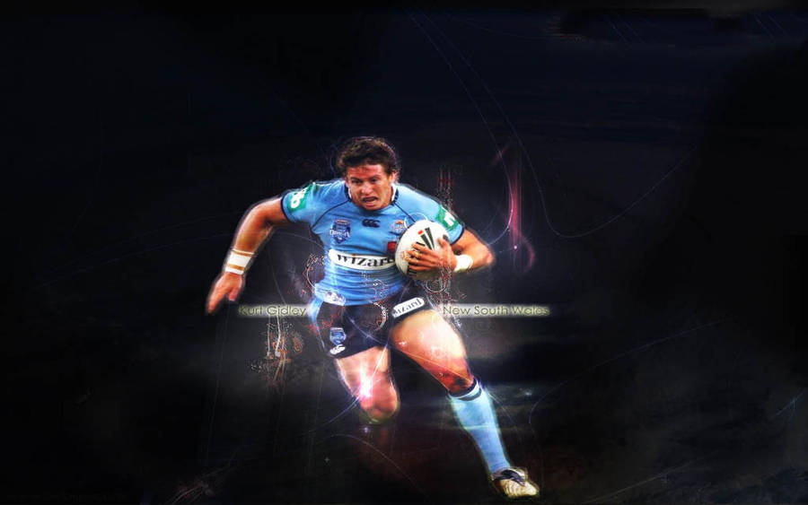 Kurt Gidley Rugby Fan Art Wallpaper