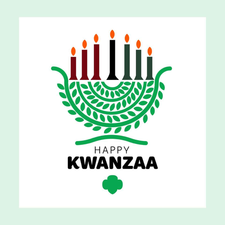 Kwanzaa Celebration With Colorful Candles And Fruits. Wallpaper