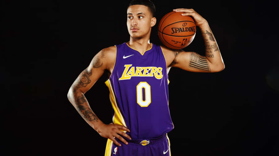 Kyle Kuzma Lakers Jersey Wallpaper