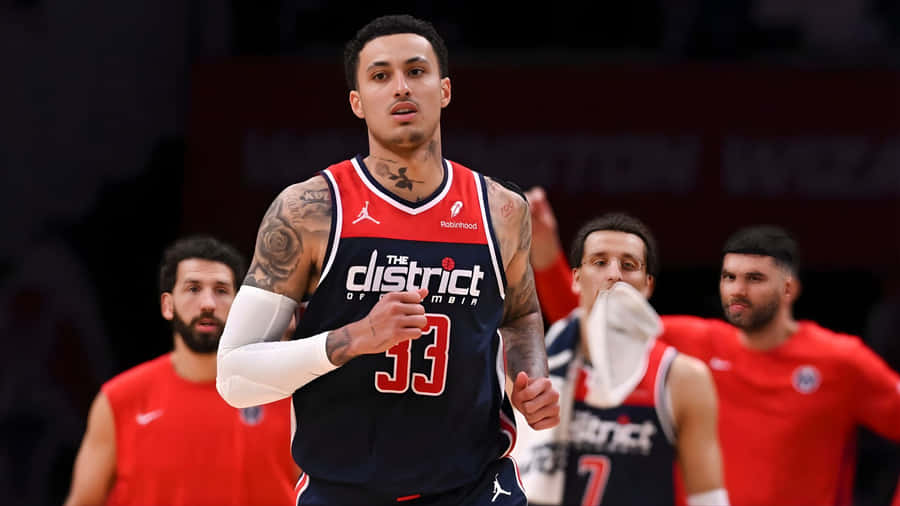 Kyle Kuzma Washington Wizards Action Wallpaper
