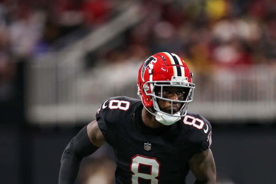 Kyle Pitts Atlanta Falcons Game Action Wallpaper