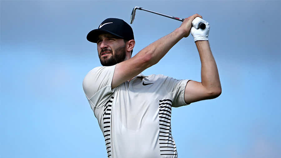 Kyle Stanley In A Striped Nike Shirt Wallpaper