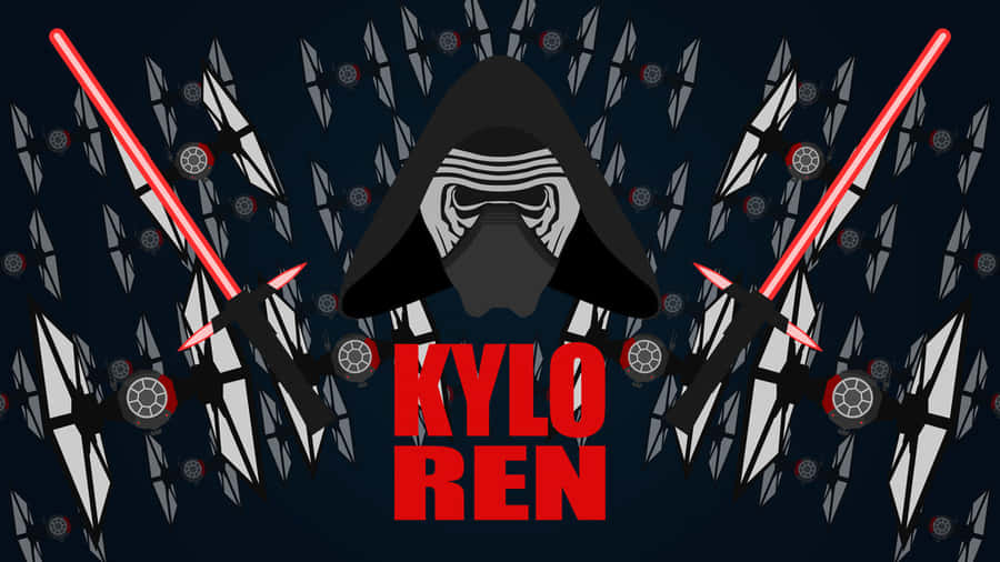 Kylo Ren Wielding A Lightsaber In Star Wars Episode Viii - The Last Jedi Wallpaper