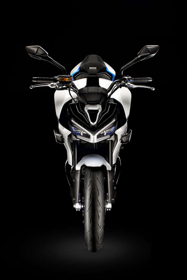 Kymco Motorcycle Front View Black Background Wallpaper