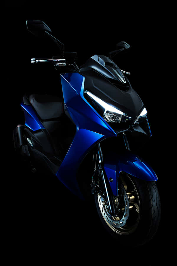 Kymco Scooter Blue Black Profile Wallpaper