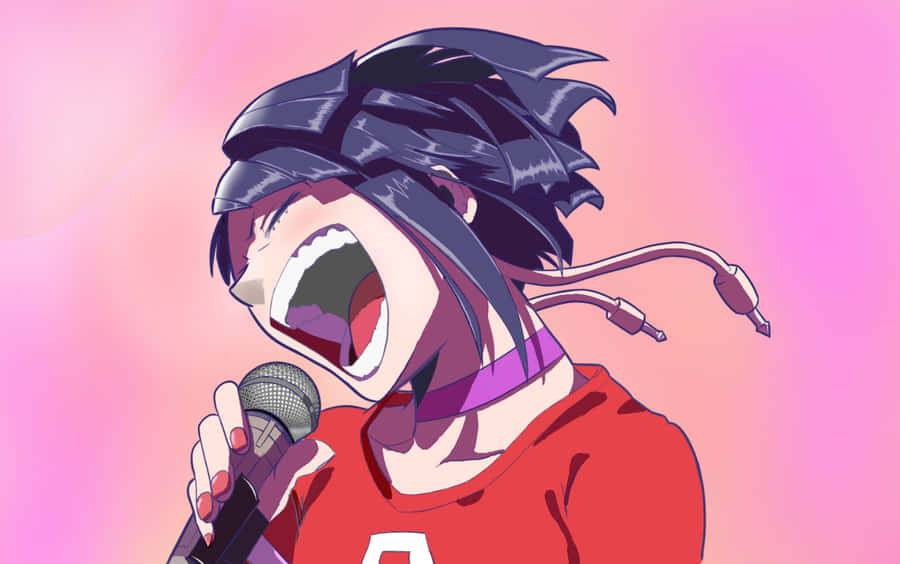 Kyoka Jiro Showing His Signature Earphone Jacks In My Hero Academia. Wallpaper