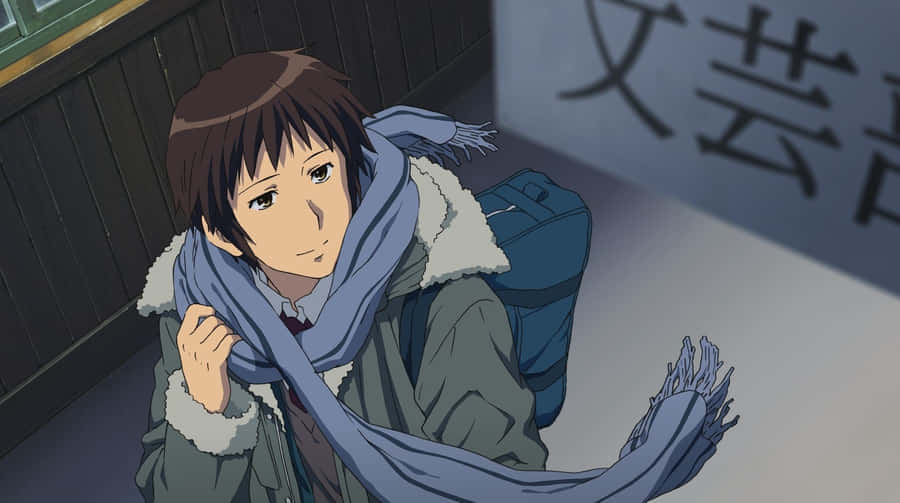 Kyon - The Pensive Student Wallpaper