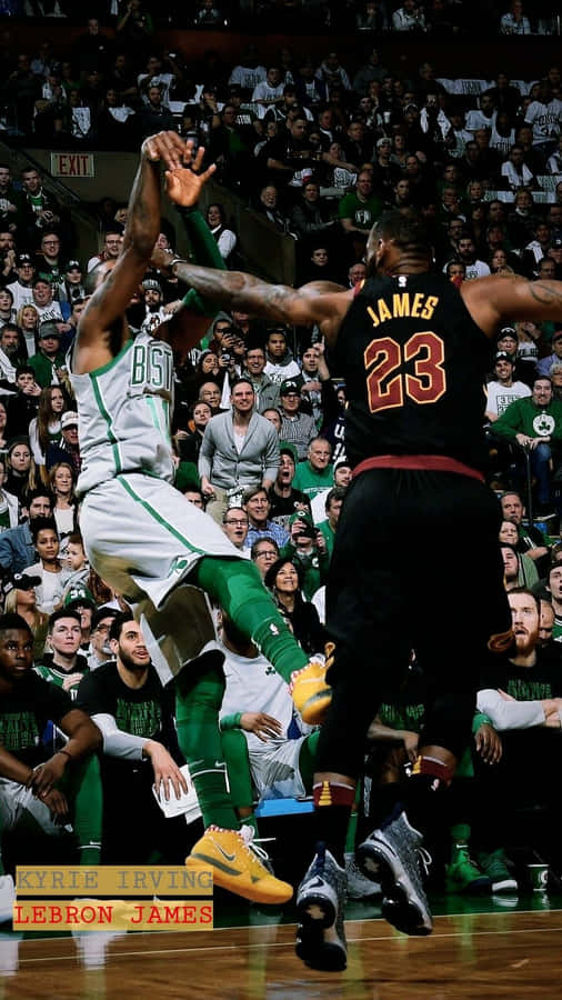 Kyrie Irving Holding The Latest Iphone Wallpaper