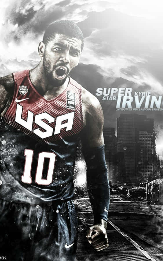 Kyrie Irving Mesmerizes With His Skills On His Iphone Wallpaper