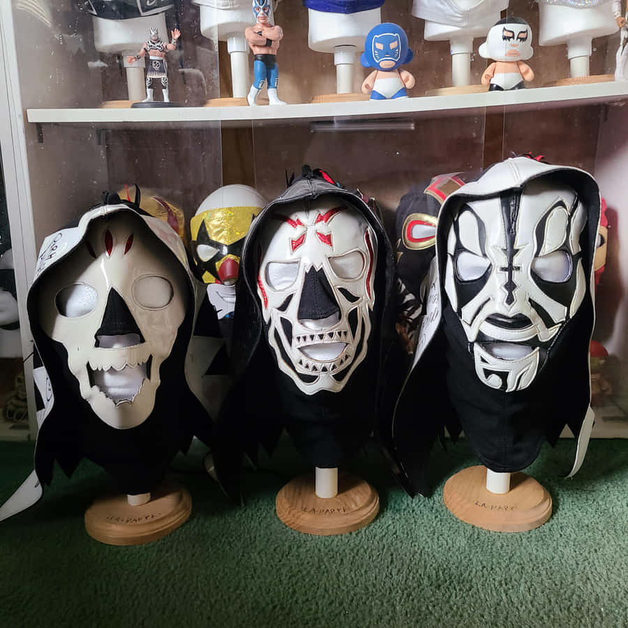 La Parka Wrestling Masks Collection Wallpaper