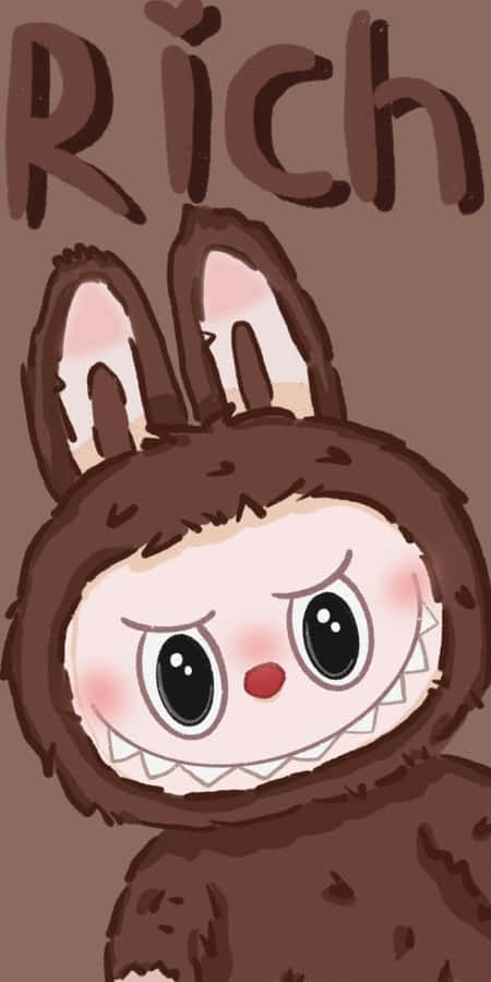 Labubu Brown Rich Charmer Wallpaper