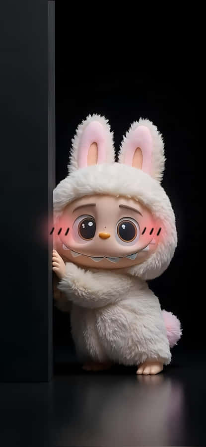 Labubu Bunny Costume Cute Wallpaper