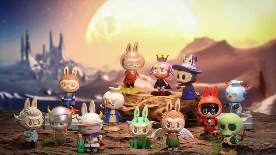 Labubu Collectible Figures Wallpaper