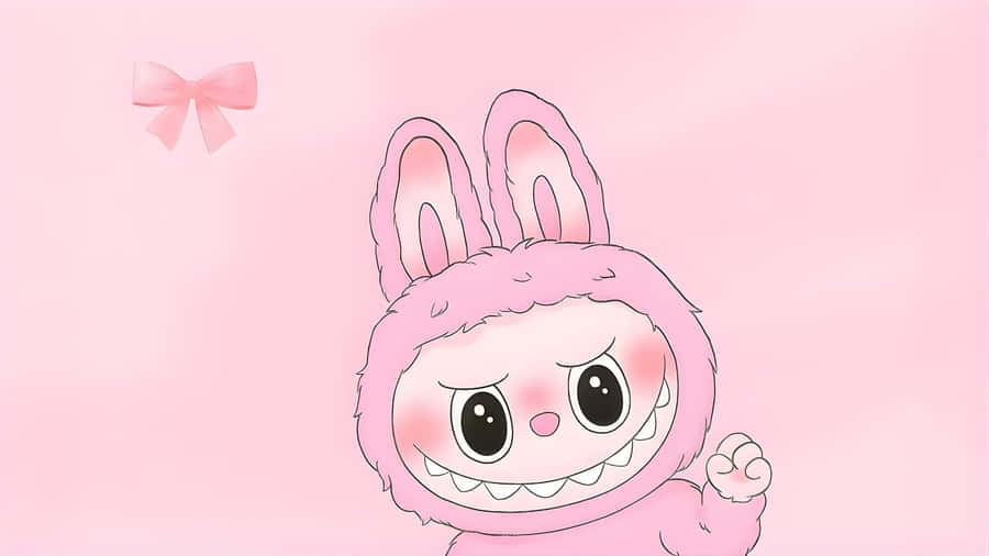 Labubu Cute Bunny Costume Wallpaper