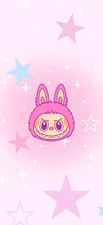 Labubu Cute Pink Wallpaper Wallpaper