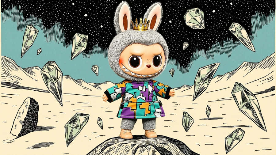 Labubu Puzzle Adventure Wallpaper