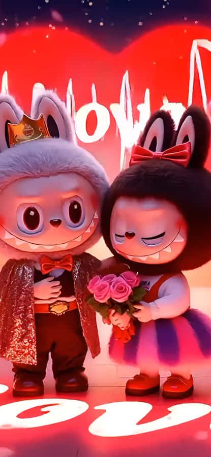 Labubu Valentines Day Love Wallpaper