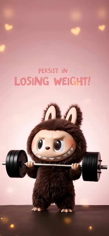 Labubu Weight Loss Motivation Wallpaper