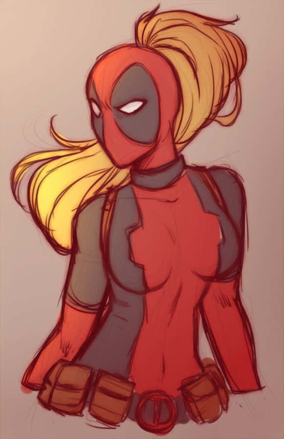 Lady Deadpool - Fearless And Fierce Wallpaper