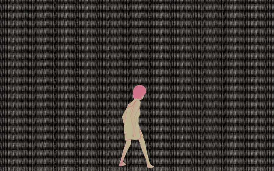 Lain Digital Walk Wallpaper