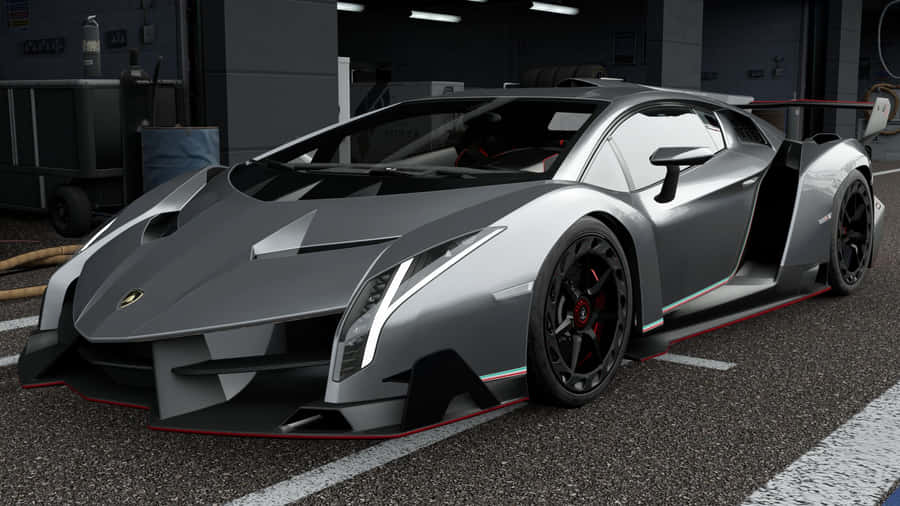 Lamborghini Veneno Speeding Through A Tunnel Wallpaper