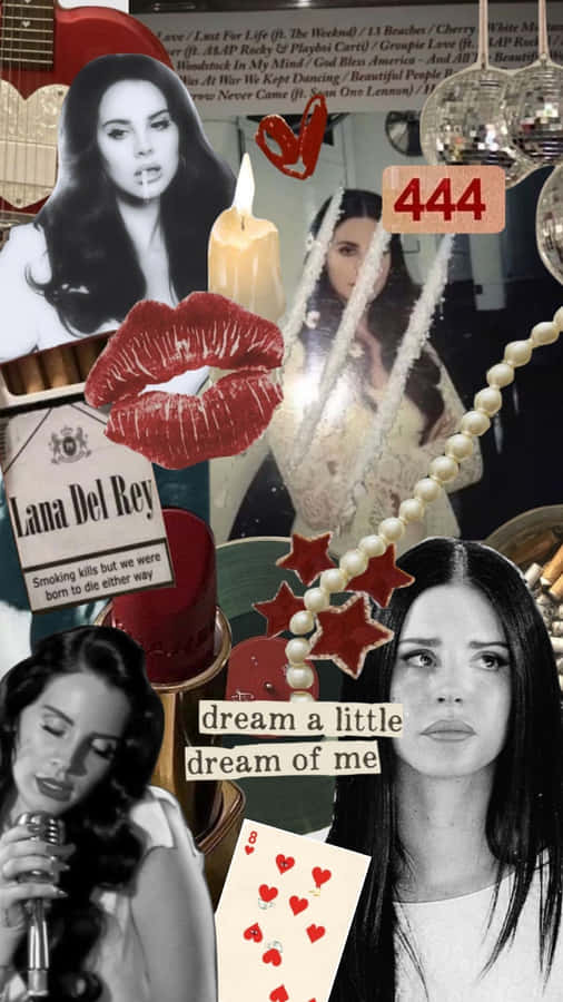Lana Del Rey Collage Aesthetic Wallpaper